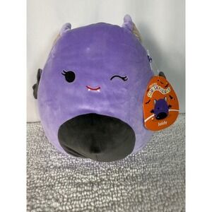 Squishmallows Joldy The Purple‎ Bat Devil Plush 8 Inch Halloween Shiny Ears